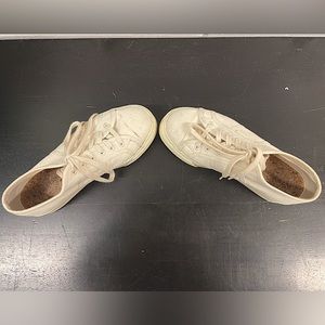 Superga white cream color. The shoes are used but still in a good condition.